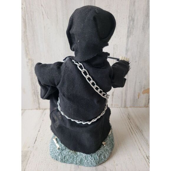 Gemmy Halloween animated Grim Reaper violin Tombstone scary prop decor - Picture 7 of 9